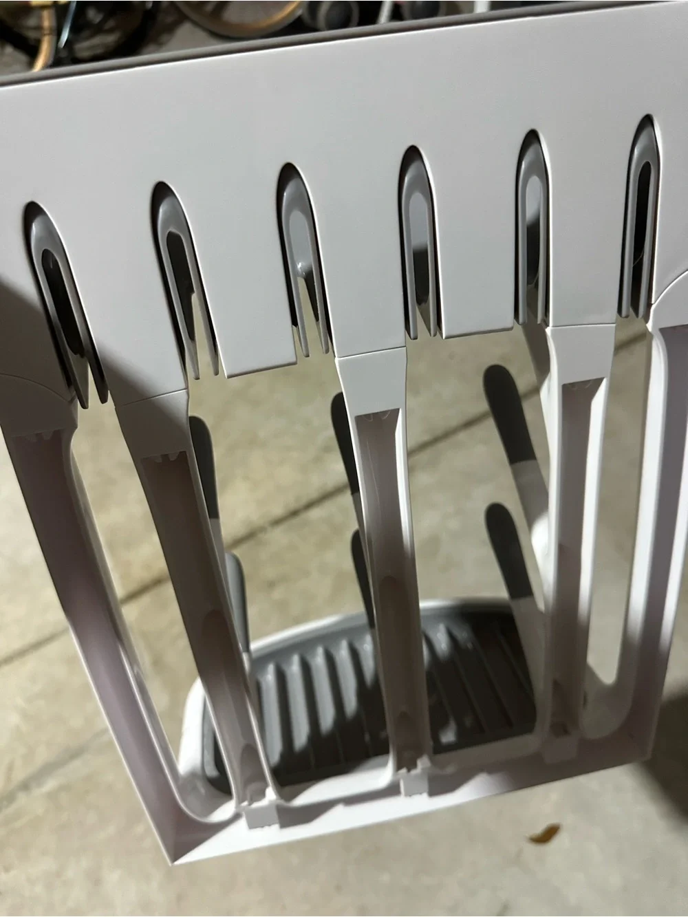 Oxo White and Gray Utensil Drying Rack